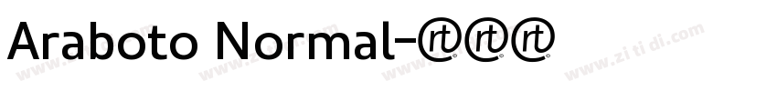 Araboto Normal字体转换